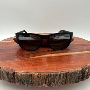 NWOB Maui Jim Polarized Sunglasses South Swell Matte Black MJ755 2M Made Italy